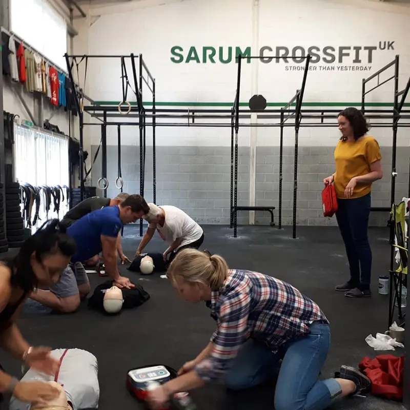 First aid course delegates learning with Assured First Aid Salisbury