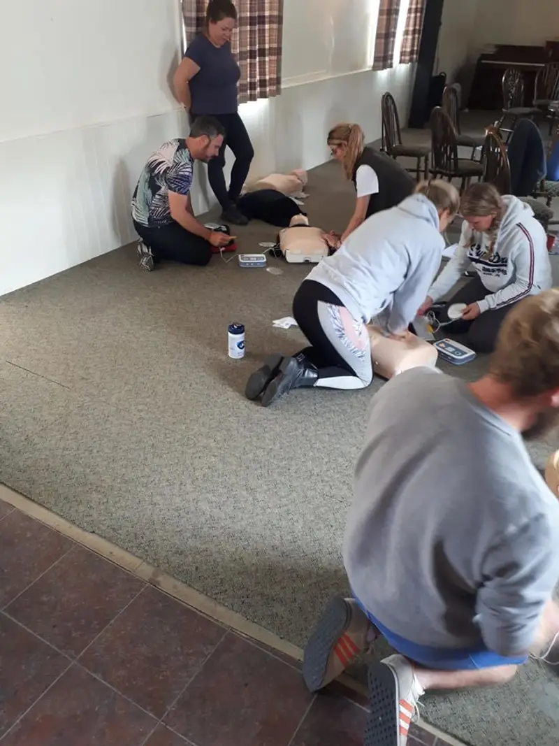 Workplace first aid course in progress with Assured First Aid Wiltshire